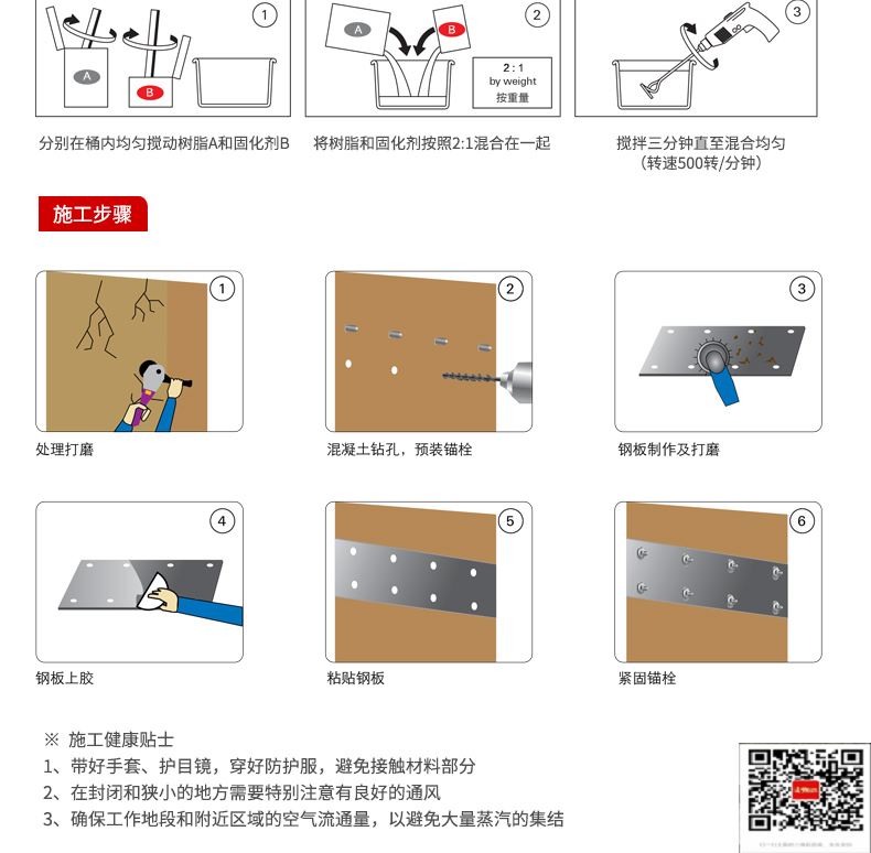 包钢昌洒镇粘钢加固施工过程